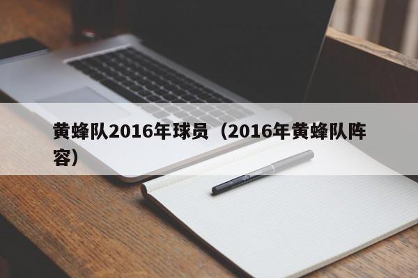 黃蜂隊2016年球員（2016年黃蜂隊陣容）