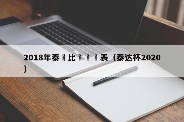 2018年泰達比賽時間表（泰達杯2020）