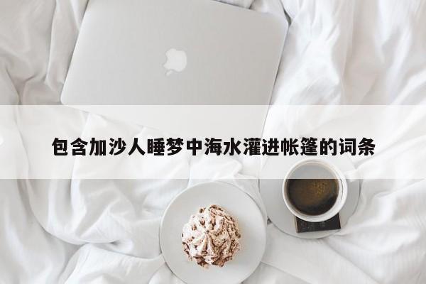 包含加沙人睡夢中海水灌進帳篷的詞條